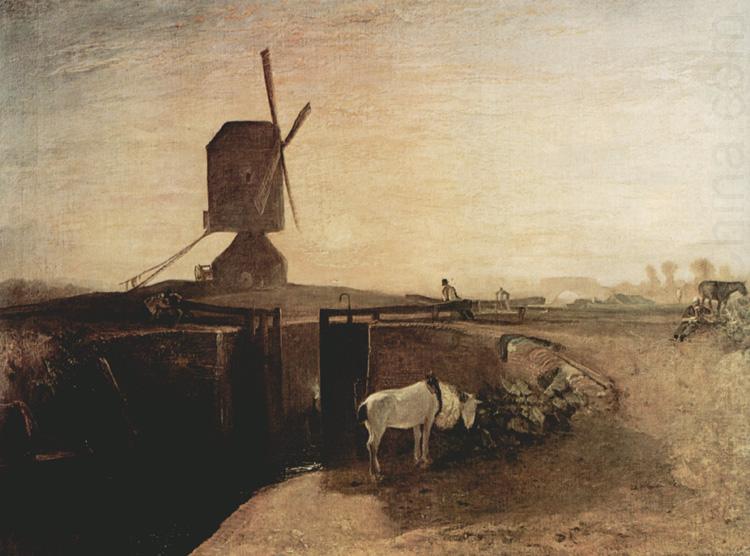 Grand Junction Canal at Southall Mill Windmill and Lock (mk31), Joseph Mallord William Turner